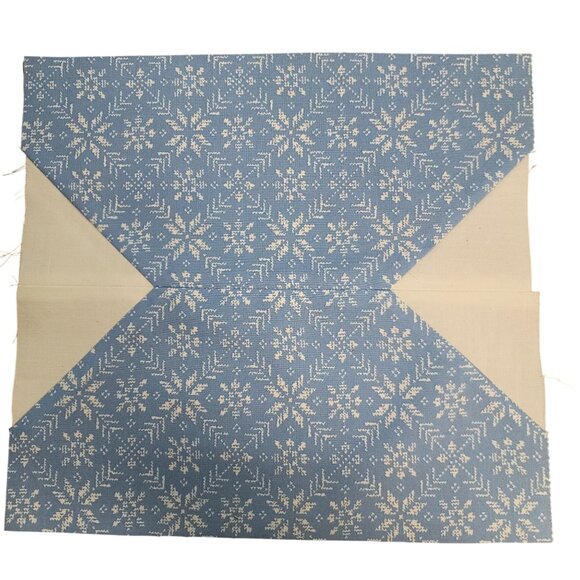 Snowball 14 Completed Quilting Blocks 10" Nordic Design Cotton Fabric Squares - Picture 2 of 16